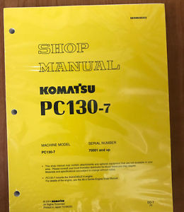 Komatsu Ethiopia   PC130-7 Excavator Service Shop Repair Manual 70001 and up