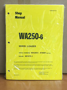 Komatsu France  WA250-6 Wheel Loader Shop Service Repair Manual