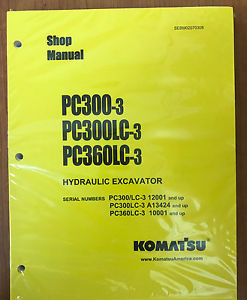KOMATSU Gibraltar  PC300-3 PC300LC-3 PC360LC-3 Excavator Shop Manual / Repair Service