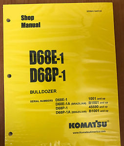Komatsu Niger  D68E-1,D68P-1 Crawler Tractor Dozer Bulldozer Shop Repair Service Manual