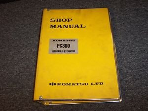 Komatsu Botswana  PC300 Hydraulic Excavator Workshop Shop Service Repair Manual Guide Book