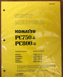 Komatsu Bahamas  PC750-6/LC/SE-6, PC800-6 PC800SE-6 Excavator Service Shop Repair Manual