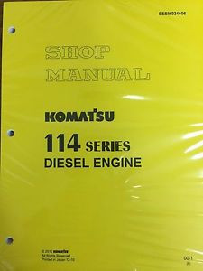 Komatsu Cuinea  114 Series Engine Factory Shop Service Repair Manual