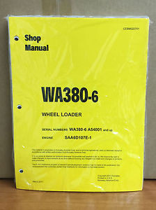Komatsu Haiti  WA380-6 Wheel Loader Shop Service Repair Manual (A54001 & up)