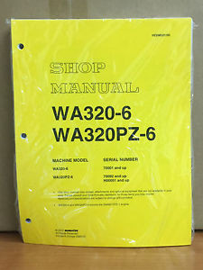 Komatsu Vietnam  WA320-6, WA320PZ-6 Wheel Loader Shop Service Manual (70092, H00051 & up)