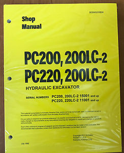 Komatsu France  Service PC200/PC200LC-2/PC220/LC-2 Manual