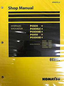 Komatsu Gibraltar  PC800-8 PC800LC-8 PC800SE-8 PC850-8 PC850SE-8 Service Repair Printed Man