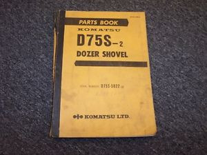Komatsu Russia  D75S-2 Dozer Shovel Track Loader Original Parts Catalog Manual