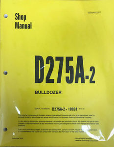 Komatsu Samoa Eastern  D275A-2 Bulldozer Service Workshop Repair Printed Manual