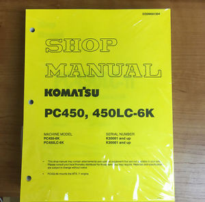 Komatsu Ethiopia  PC450-6K, PC450LC-6K Service Repair Printed Manual