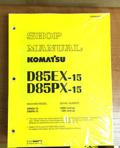 Komatsu Botswana  D85EX-15, D85PX-15 Service Repair Printed Manual