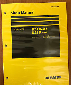 Komatsu Malta  D21A-8E0, D21P-8E0 Crawler Dozer Bulldozer Shop Repair Service Manual