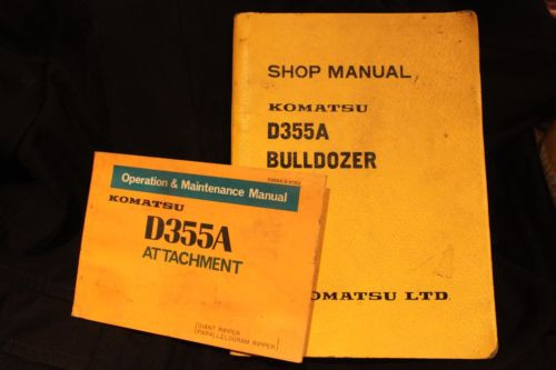Komatsu Swaziland  attachment book shop Manual Catalog dozer crawler D355A