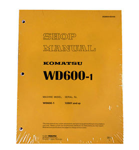 Komatsu Rep.  Service WD600-1 Series Wheel Dozer Shop Manual