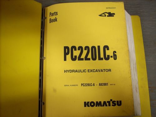 Komatsu Oman  Parts Book PC220LC-6 Hydraulic Excavator