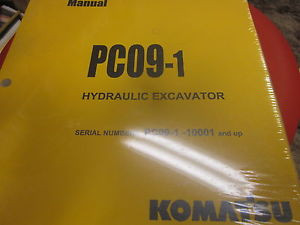 New Ecuador  Komatsu PC09-1 Hydraulic Excavator Operation & Maintenance Manual