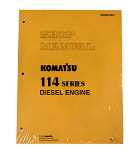 Komatsu Uruguay  114 Series Diesel Engine Service Workshop Printed Manual