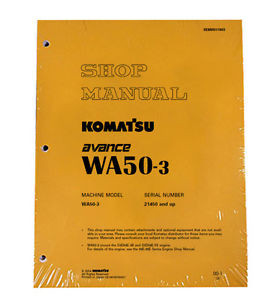 Komatsu Liberia  WA50-5 Wheel Loader Service Repair Manual