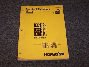 Komatsu Denmark  D32E-1 D32P-1 Bulldozer Dozer Crawler Owner Operator Maintenance Manual