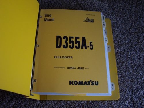 Komatsu Argentina  D355A-5 12622- Bulldozer Factory Original Service Shop Manual