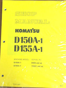 Komatsu Costa Rica  D150A-1, D155A-1 Crawler, Dozer, Bulldozer Shop Repair Service Manual