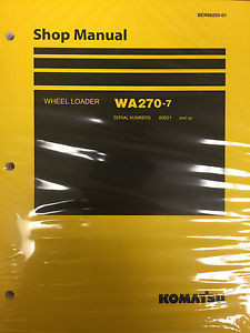 Komatsu Ethiopia  WA270-7 Wheel Loader Shop Service Repair Manual 80001 and UP