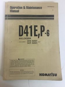 Operation Haiti  & Maintenance Manual D41E,P-6 Bulldozer Komatsu