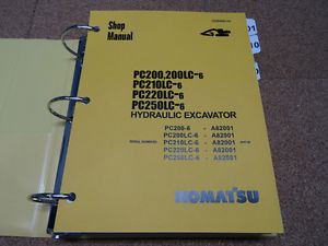 Komatsu Barbuda  PC200,PC200LC,PC210LC,PC220LC,PC250LC-6  Excavator Service Shop Manual