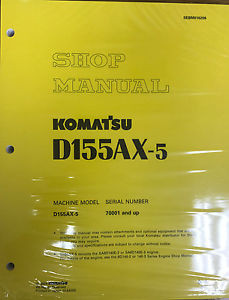 Komatsu Samoa Western  D155AX-5 w/ 6D140E-3 Engine Service Repair Printed Manual