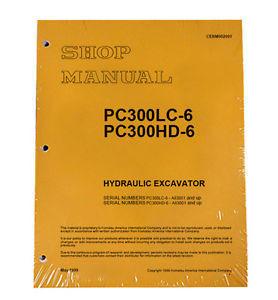 Komatsu Guyana  PC300HD-6LE, PC300LC-6LE Service Repair Printed Manual