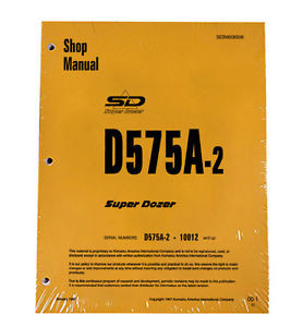 Komatsu Laos  D575A-2 Dozer Service Repair Workshop Printed Manual #3