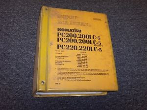 Komatsu Barbados  PC200-5 PC200LC-5 Mighty Hydraulic Excavator Shop Service Repair Manual