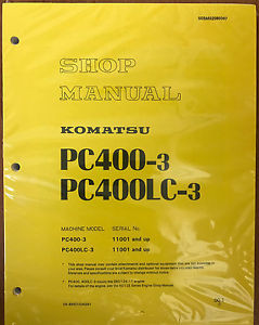 KOMATSU Hongkong  PC400-3 Excavator Crawler Shop Repair Manual Guide Book OEM Owners
