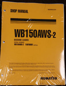 Komatsu Cuinea  Service WB150AWS-2 Backhoe Loader Shop Manual