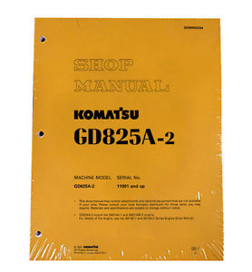 Komatsu Fiji  Service GD825A-2 Series Mobile Grader Manual
