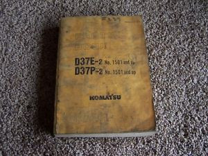 Komatsu Russia  D37E-2 1501- D37P-2 150- Factory Parts Catalog Manual