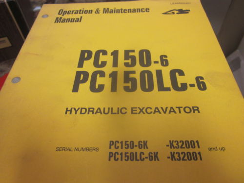 Komatsu Solomon Is  PC150-6 PC150LC-6 Hydraulic Excavator Operation & Maintenance Manual