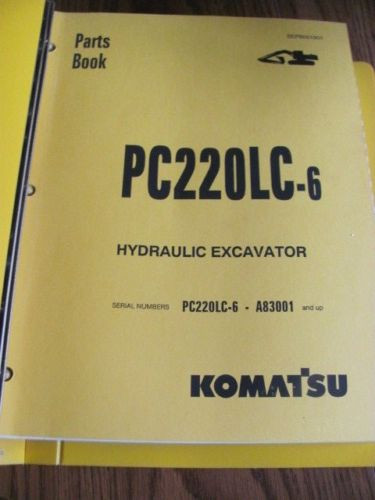 KOMATSU Brazil  HYDRAULIC EXCAVATOR PARTS BOOK PC220LC-6 A83001 BEPB001901