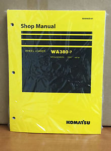 Komatsu United States of America  WA380-7 Wheel Loader Shop Service Repair Manual