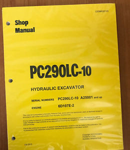 Komatsu Brazil  PC290LC-10 Hydraulic Excavator Shop Repair Service Manual