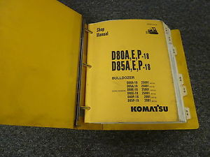 Komatsu Netheriands  D80A-18 D85A-18 D80E-18 Bulldozer Dozer Shop Service Repair Manual
