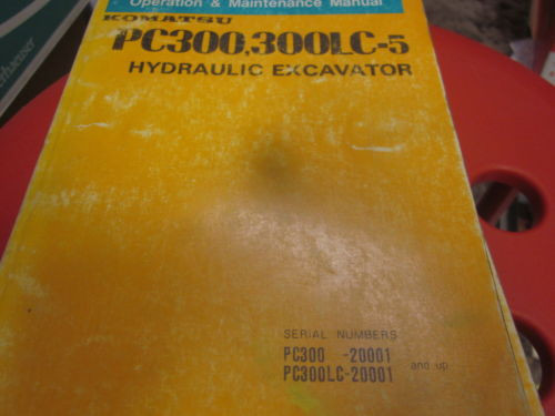 Komatsu Azerbaijan  PC300 PC300LC-5 Excavator Operation & Maintenance Manual 1989
