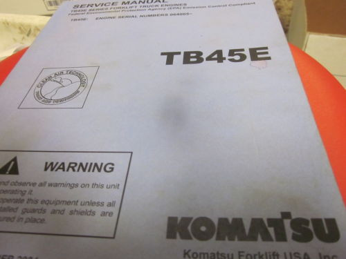 Komatsu Ethiopia  TB45E Series Forklift Truck Engines Service Manual