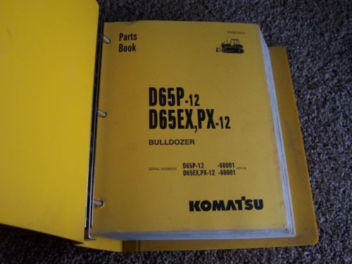 Komatsu Mauritius  D65P-12 D65EX PX-12 60001- Bulldozer Dozer Factory Parts Catalog Manual
