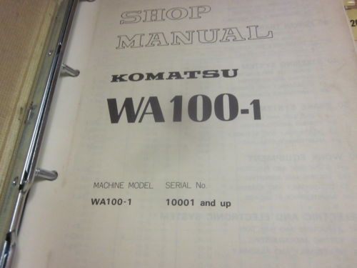 Komatsu Moldova, Republic of  WA100-1 Wheel Loader Service Repair Manual