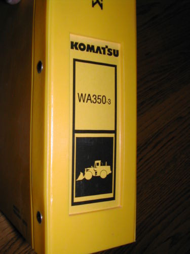 Komatsu Swaziland  WA350-3 PARTS MANUAL BOOK CATALOG WHEEL LOADER MJPB002502 GUIDE LIST