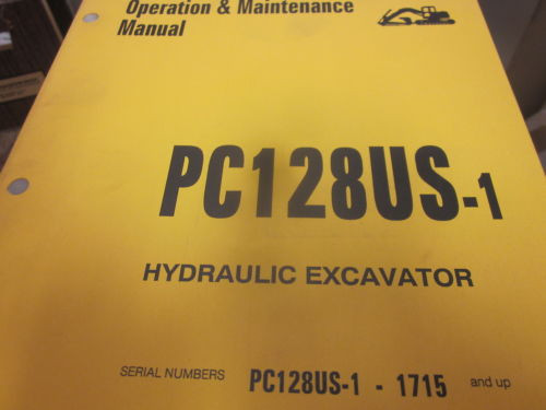 Komatsu Brazil  PC128US-1 Hydraulic Excavator Operation & Maintenance Manual