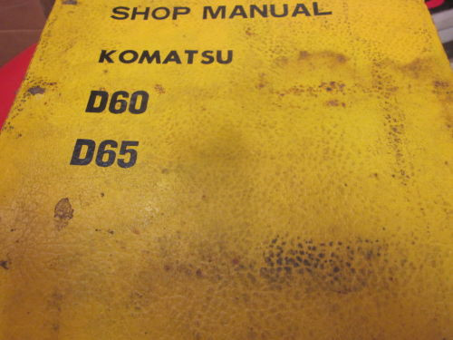 Komatsu Oman  D60 D65 Dozer Repair Shop Manual