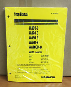 Komatsu Laos  WA65-6,WA70-6,WA80-6,WA100M-6 Wheel Loader Shop Service Repair Manual