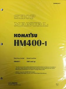Komatsu Hongkong  HM400-1 Shop Service Manual Articulated Dump Truck